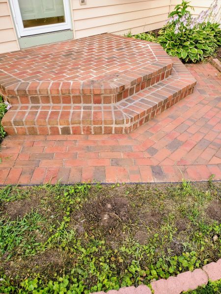 Brick Stoop Repair in West Des Moines