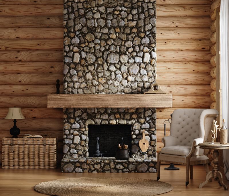 Outdoor Masonry Fireplace